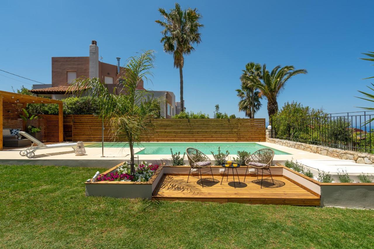 Chania Elite Homes, Enjoy A Chic Oasis By The Pool Kounoupidhiana Exterior photo